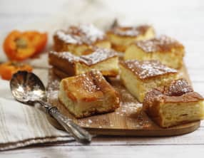 Carrés yaourt et huile d'olive aux abricots