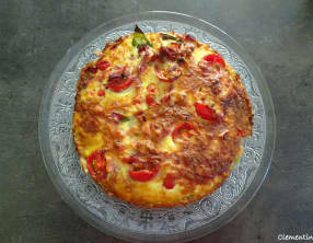Quiche de rösti aux légumes de printemps et jambon