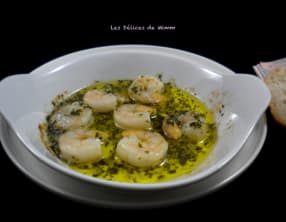 Scampis à l’ail