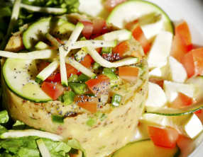 Assiette composée alcaline