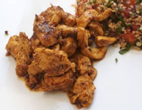 Filet de poulet à la plancha, façon kebab