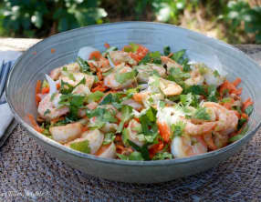 Salade thaïe aux crevettes, IG bas