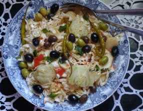 Salade variée-fenouil chou pommes de terre et tomate