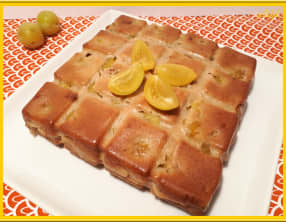 Gâteau aux prunes et à la crème fraîche