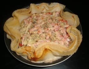 Tarte brick aux tomates et aux champignons