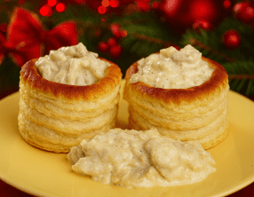 Vol-au-vent au poulet et au poivre noir de Sarawak