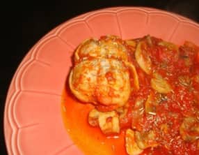 Paupiette de porc façon basquaise