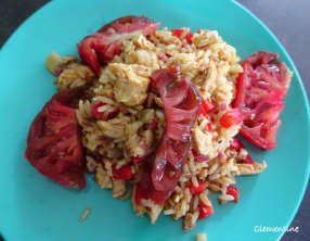 Salade de riz au poulet