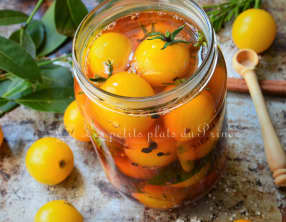 Pickles de tomates jaunes