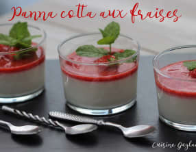 Panna cotta aux fraises