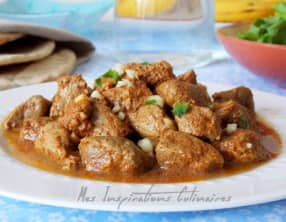 Foie d'agneau en sauce au carvi