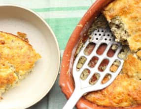 Flan d'aubergines à la feta