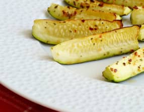 Courgettes grillées au four