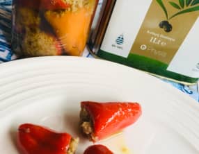 Mini-poivrons farcis au thon à l’huile d’olive