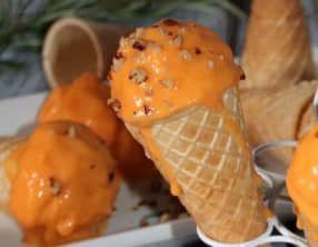 Glace abricots romarin