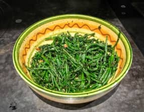 Salicorne fraîche poêlée