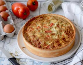 Quiche tomates mozzarella