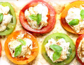 Salade tomates mozzarella façon caprese