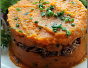 Parmentier de canard à la patate douce
