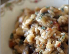 Riz aux champignons