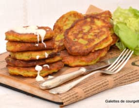 Galettes de courgettes au fromage blanc