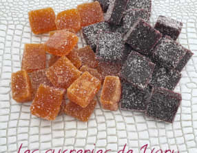 Pâtes de fruits orange sanguine et Mûre-Cassis