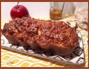 Cake du matin aux flocons d'avoine et pommes