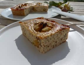 Moelleux aux figues, ricotta, amande et noisette