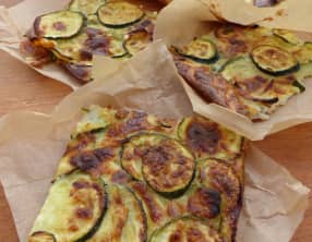 Scarpaccia de courgettes au parmesan