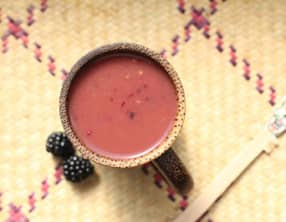 Boisson de maïs à la mûre