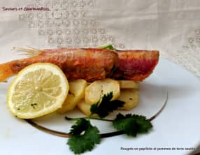 Rougets en papillote et pommes de terre sautées