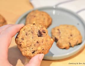 Cookie fondant banane et chocolat
