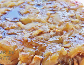 Tarte pudding aux pommes, comme une Tatin