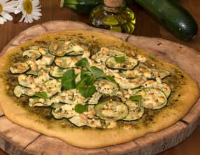 Pizza feta et courgettes