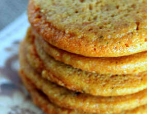 Galettes vegan à la farine de lentilles corail