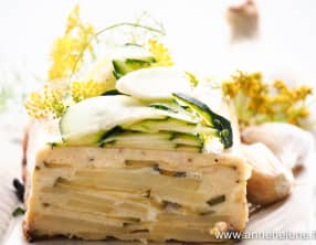 Terrine de courgette à l'ail blanc