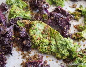 Chips de chou kale aux algues