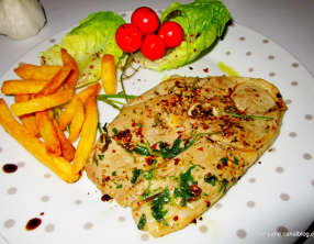 Tranche de gigot d'agneau à la provençale