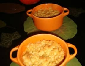 Gratin de courge sucré avec son crumble de noisette