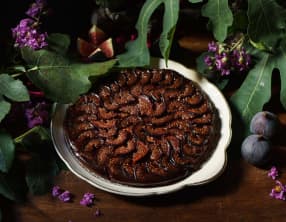 Tarte sablée aux figues et au vin rouge