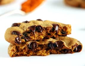 Cookies à la citrouille et aux pépites de chocolat