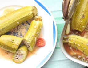 Courgettes farcies à l'agneau à la syrienne