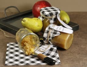 Confiture pomme poire au caramel salé