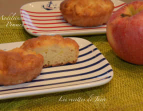 Tarte madeleine aux pommes