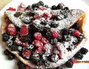 Omelette soufflée aux fruits rouges