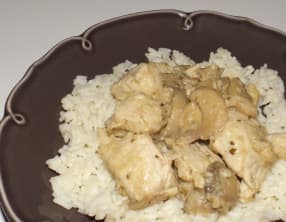 Dinde au pesto blanc et aux champignons