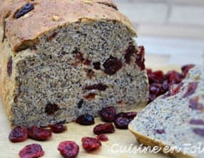 Pain multicéréales châtaigne et craneberries