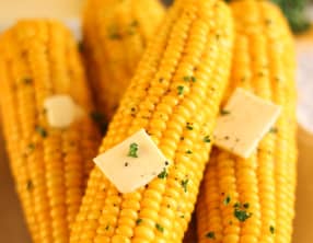 Épis de maïs juteux et croquants