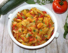 Courgettes à la tomate