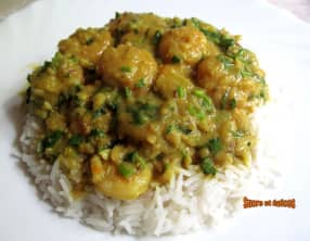Curry de crevettes